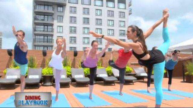 Rooftop Yoga at the Colonnade Hotel